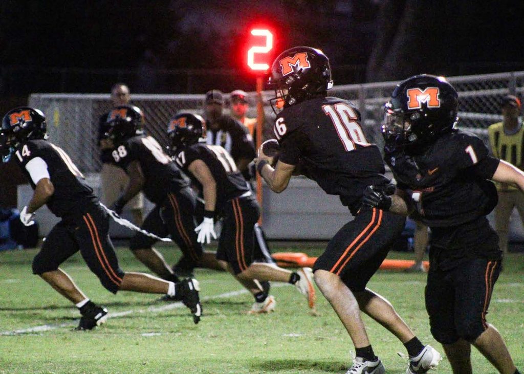 Downey wins big over Merced 60-44.