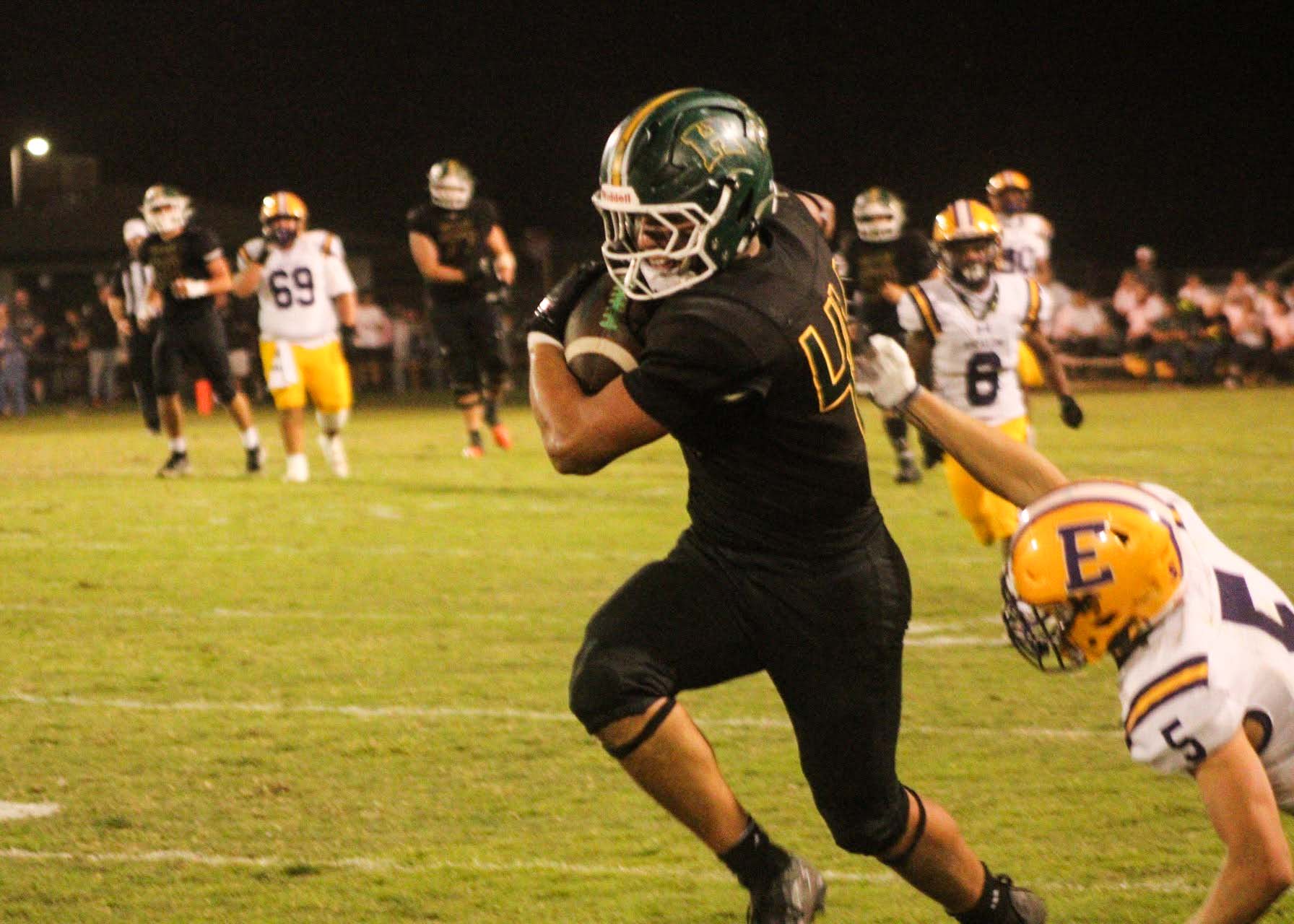 Hilmar defeated Escalon for the first time in the 4 year history of the Vaca Bowl.